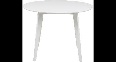 Eettafel Levi Rond MDF Wit Ø105cm - Giga Living