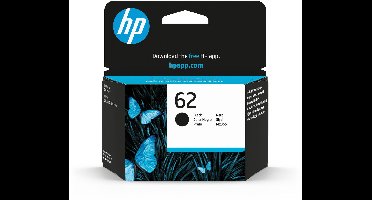 HP 62 - Inktcartridge - Origineel - Zwart
