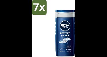 NIVEA Men Douchegel Protect & Care 250 ml - Bulkverpakking - 7 stuks