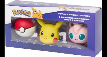 Pokémon 3D gummen of potloodtoppers