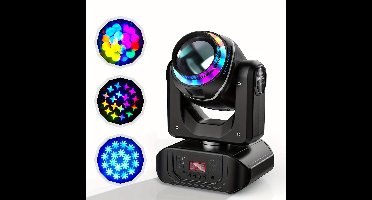 Moving Head Licht – LED Stage Spot – DJ Verlichting – RGBW Beam Lamp – Prism Gobo Effect – 270W RGBW LED – DMX512 Met Geluidsactivatie