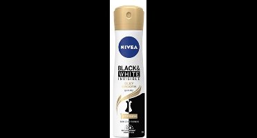 Nivea Black & White Invisible - Silky Smooth Deodorant Spray – 150 ml – 72u bescherming