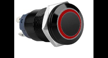 Drukschakelaar met bruine verlichting – 16 mm – 1NO1NC met socket