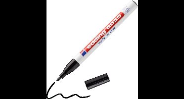 edding 8055 outdoor marker zwart - 1-2mm ronde punt - 1 stuk - weerbestendig en voor bijna alle oppervlakken buiten