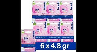 Labello Lippenbalsem Blister Soft Rose - 6 x 4,8 gr - Voordeelverpakking