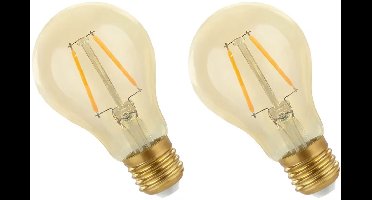 Spectrum LED Lamp E27 4.9W 230V - 490 Lumen - 2400K Warm wit - Gezellig licht - Energiezuinig - 2 stuks