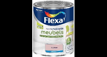 Flexa - Mooi Makkelijk Meubels Zijdeglans - Oudroze - Mengverf - 0.75 L