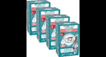 PURINA® ONE® Hydralife - Kattenvoer natvoer - Zalm - 24 x 50 g