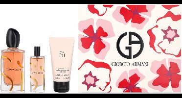 Giorgio Armani Sì Intense 2023 Eau De Parfum Intense Refillable 100 ml + EDP Intense 15 ml + BL 50 m