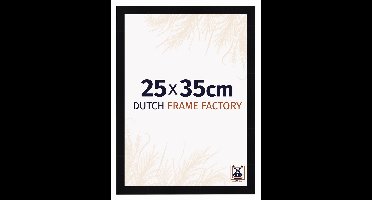 Fotolijst 25x35 cm - MDF - Zwart Hoogglans - Praag