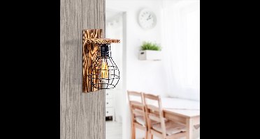 Asir - Wandlamp - 16 cm - Hout