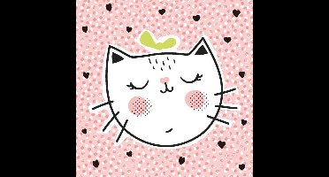 Speelse Kat Servetten - 33 x 33 cm