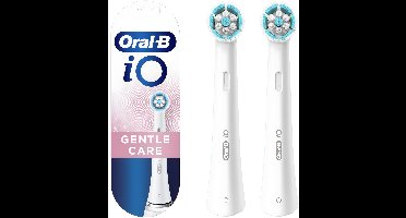 Oral-B iO Gentle Clean - Opzetborstels - Wit - 2 Stuks - Origineel - Alle iO Modellen - Tandsteen Verwijdering
