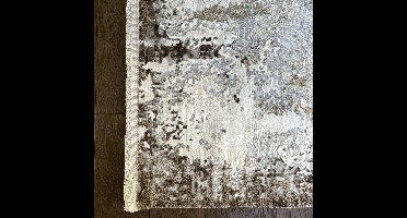 Mazovia Tapijt Beige Modern Abstract - Woonkamer - Rechthoek Voeten Vloerverwarming OEKO-TEX® Certificaat - Grafiet Crème - 250 x 350 cm