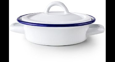 Ibili Vintage Blanca Eierdopje Met Deksel 14 Cm Wit