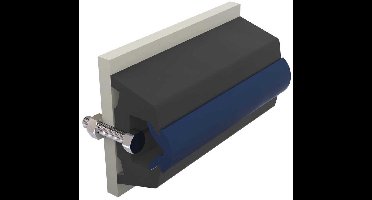 Vetus Vinyl Beschermstrip Voor Luik 20 M Zwart 70 x 43 mm