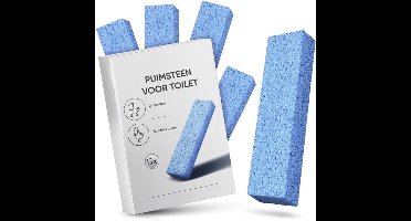 Natuurlijke Puimsteen voor WC - Eelt & Voetverzorging - Hypoallergene Puimsteen WC - Toilet - Oven Schoonmaak - Eeltverwijderaar - Voetenbad - 5 Stuks - Blauw