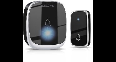 Bell4U Draadloze Deurbel - Deurbelset - Bereik 200 meter - 1 Ontvanger - Duurzame zender zonder batterijen - Waterdicht - 51 Melodieën – 4 Volumestanden - Gemonteerd in enkele minuten