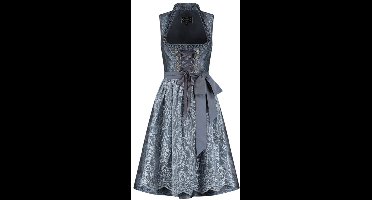 Oktoberfest Dirndl Deluxe - Jacquard Nachtblauw - Maat 36