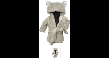 Badjas met olifant, Badjas met knuffel, Kinderbadjas, Cadeau set