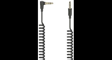 Hama Spiraalkabel Flexi-Slim 3,5-mm-jack-st. 90°- Stekker Stereo 1,5 M