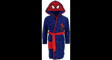 Spiderman Badjas - Maat 134/140 - Polyester - Blauw - Jongens