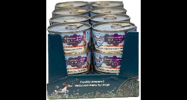 24x Renske Blik Vers Gestoomd Complete Menu Eend - Konijn Graanvrij 95 gr
