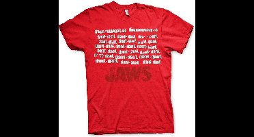 Jaws Dant Dant T-Shirt Red-XL