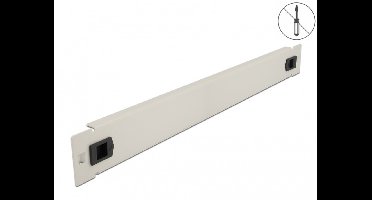 19 inch blindpaneel | toolfree | 1U | grijs