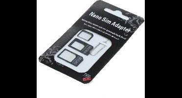 SIM card adapter set (4 in 1) blister