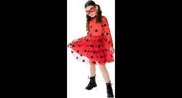 Miraculous Ladybug Kinderkostuum - Rubies - Maat 9-10 Jaar