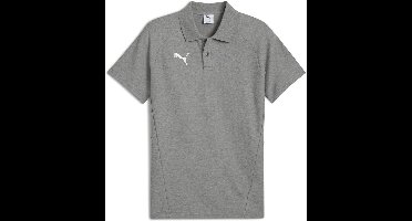 Puma Polo Shirt TeamEVOSTRIPE Polo 659952 Medium Gray Heather-Puma Silver-Puma White-S