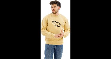 Karl Lagerfeld Jeans Reg Multi Ring Sweatshirt Geel M Man