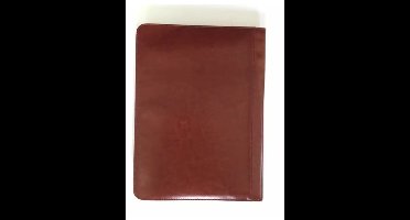 2400-40 A4 Alpstein Schrijfmap met ritssluiting Cognac