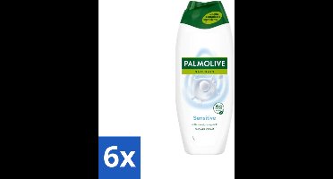 6 x Palmolive Naturals - Douchegel - Sensitive - Voor Gevoelige Huid - 500 ml - Douchegel - Gevoelige Huid - Melkproteïnen - Zachte Reiniging - Natuurlijke Balans