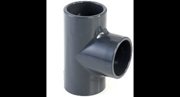 Druk PVC t-stuk 90gr - 50mm - 16 bar