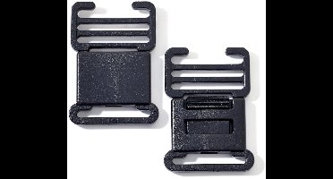 PRYM Klikgespen vlak KST 35 mm zwart 416360 - Prym