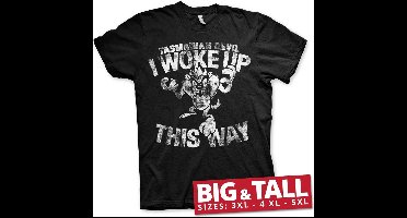 Looney Tunes Tasmanian Devil I Woke Up This Way Big & Tall T-Shirt Black-5XL