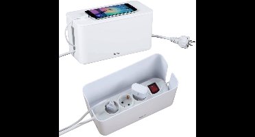 Hama opbergbox stekkerdoos mini wit