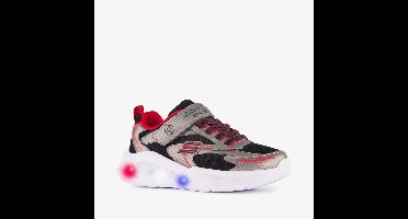 Skechers Skechers Meteor-Lights jongens sneakers met lichtjes - Grijs - Uitneembare zool - Maat 32