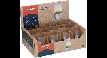 Grundig Solar kaars Ø7,5x11cm