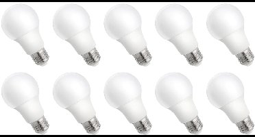 Spectrum LED Lamp E27 9W - 230V - 840 Lumen - 6000K Koud wit - Helder daglicht - Energiezuinig - 10 stuks