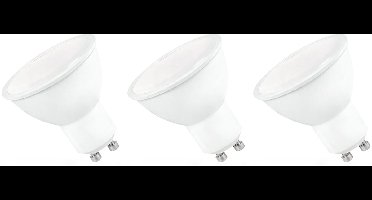 Spectrum LED Lamp GU10 6W - 230V - 500 Lumen - 3000K Warm Wit - Gezellig licht - Energiezuinig - 3 stuks