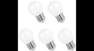 Spectrum LED Lamp E27 1W 230V - 90 Lumen - 2700K Warm wit - Gezellig licht - Energiezuinig - 5 stuks