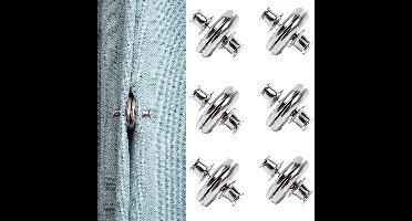 Magnetische-6 Paar Gordijnmagneten-set van 12-Zilver