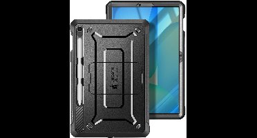 SUPCASE Hoes Geschikt voor Samsung Galaxy Tab S10 FE Plus - Unicorn Beetle Pro - Stofdichte Case met Ingebouwde Screenprotector - Full Protect valbescherming - met Kickstand Zwart