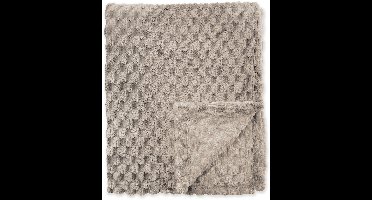 Byrklund Plaid V-Bone - 130x160 - 100% Polyester - Taupe