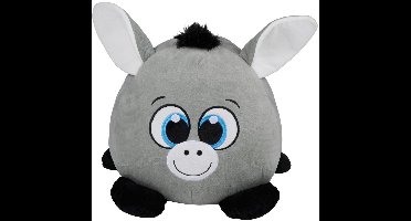 Eddy Toys Pluche Ezel Knuffel Dier 40 cm - Zachte Knuffel Ezel met Grote Ogen - Knuffel Speelgoed voor Baby en Kind - Ezel Knuffeldier Grijs - Knuffelbeest Ezel voor Jongens en Meisjes