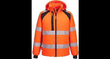Portwest WX2 Hi-Vis gevoerd Softshell 2 (L) CD809 - Oranje/Zwart - L
