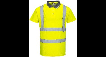 Portwest Hi-Vis Korte Mouw Polo S477 - Geel - XS